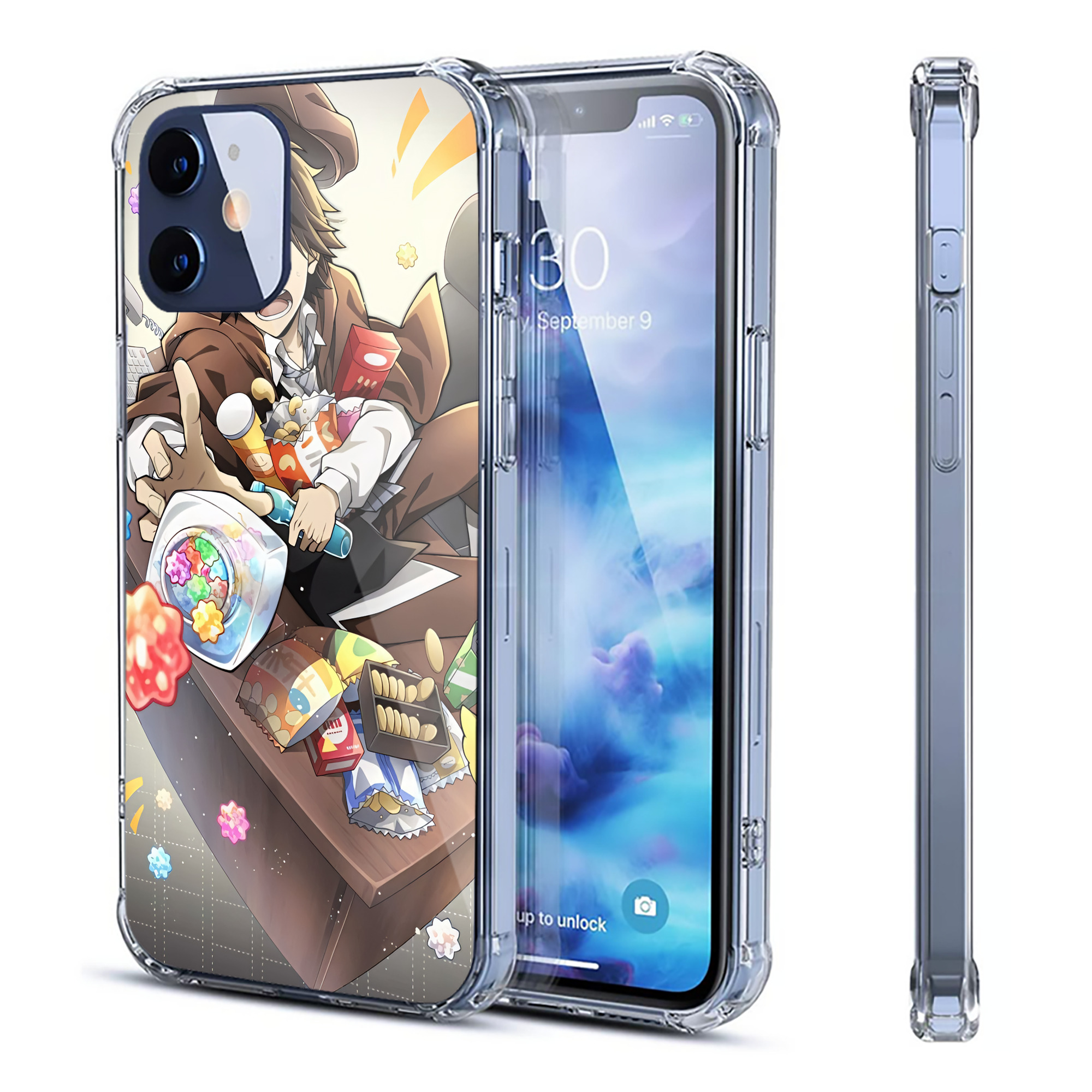 （画像用） 文豪ストレイドッグス Bungo Stray Dogs 【iPhone 12シリーズ対応】透明スマホケース（クリアソフトケース）
